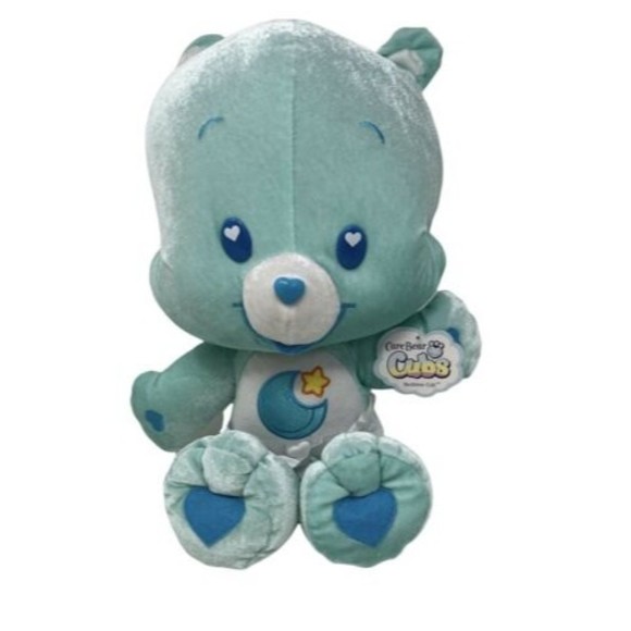 With Tag 2006 Nanco Stuffed CARE BEAR Baby Cub Plush with Hearts and Diaper 15" - Picture 1 of 11
